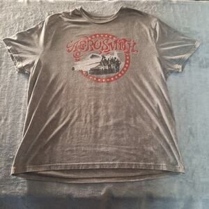 Aerosmith Rag Doll Merchandising Short Sleeve Gray Graphic Tee Size 2XL Cotton